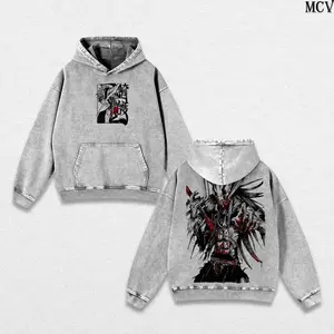 Ichigo Hollow Form Bleach Hoodie Washed – Bleach Vintage Washed Heavy Cotton Oversized Anime Manga Hoodie, Kurosaki Ichigo Transformation Edition, Retro Unisex Streetwear, Tee / T-Shirt Washed Option, Oversize shirt, Vintage Outfit, y2k styles N76