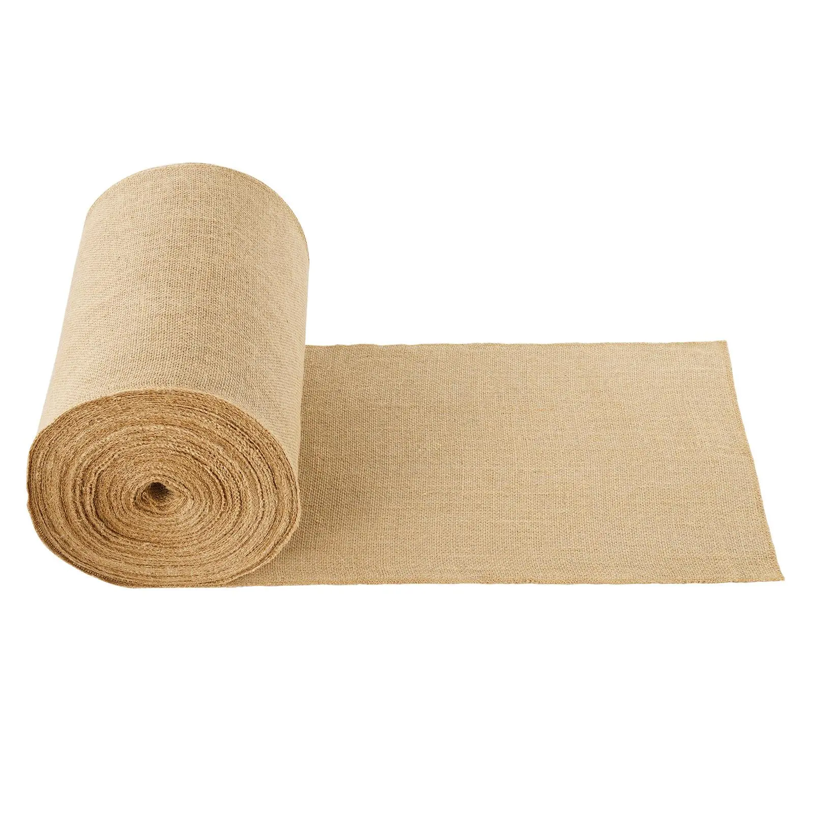 【summerfinds】VEVOR Burlap Fabric Roll, 14” x 150 ft & 50 x 50 High Density Wide Natural Burlap Fabric Rolls, Jute Fabric Burlap Tree Wrap Roll, for Decor, Crafts, Wedding, Gardening, Plant & Tree Winter Covering