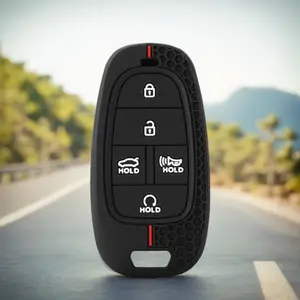 Silicone Key Cover For Hyundai For Tucson L, New 5th Generation For Elantra For Santa Fe Key Case, For Palisade For Sonata LX35 For Tucson For Avante For Nexo For Fista