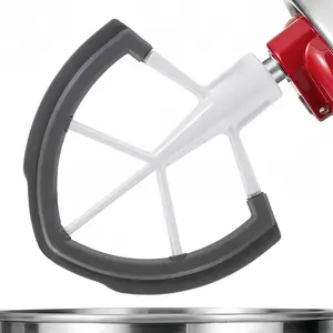 Kitchen Mixer Accessory: Silicone Edge Beater for No-Scraping Mixing