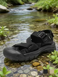Men's Closed Toe Sandals Gladiator Sandals Athletic Sandals Adventure Sandals Breathable Lightweight Non-Slip Cushioned Soft Flexible Wide Width Beach Shoes Trail Sandals Trendy Summer Hiking Vacation Big Size 11-13 Outdoor Beach Sandals