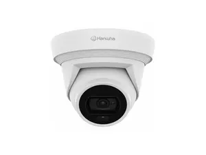 Hanwha QNE-C9013RL 8 Megapixel Outdoor 4K Network Camera - Color - Flateye - White - 98.43 ft Infrared/Color Night Vision - 3 mm Fixed Focal