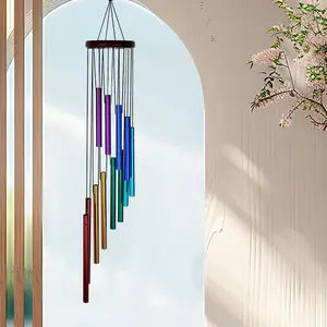 Metal Wind Chime, Zen-Inspired Outdoor Garden Decor, Melodic Sound Hanging Wind Catcher, Perfect for Patio, Yard, or Gift