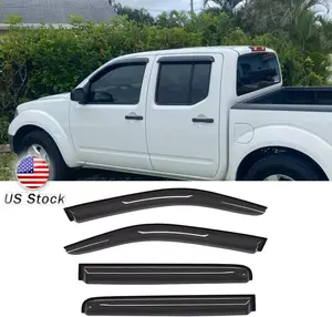 Window Visor for 2005-2021 Nissan Frontier Crew Cab with 4 Full Size Doors WeatherShield/Rain Visor