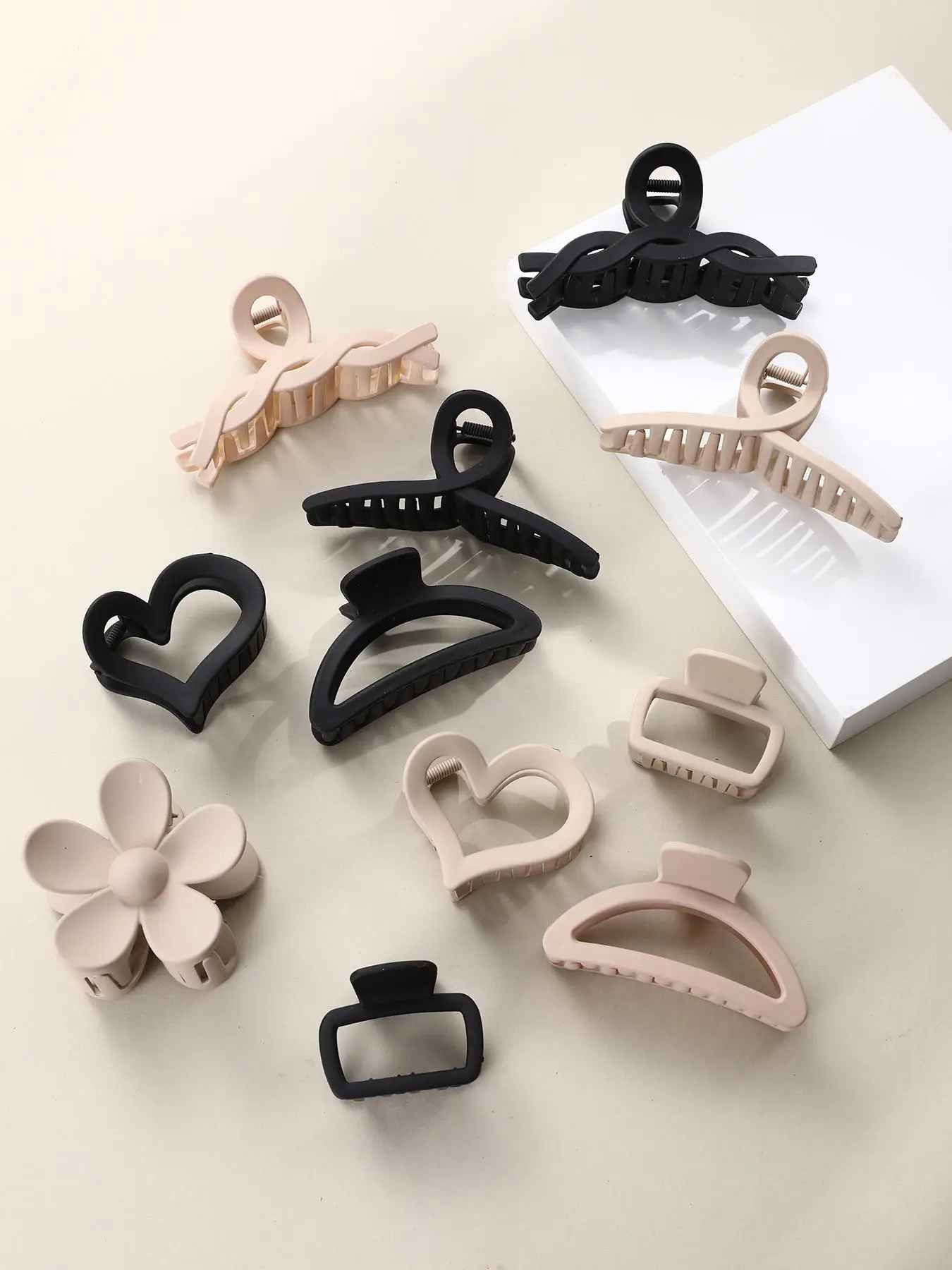 Fashionable Heart & Flower Design Hair Claw, 11pcs Casual Style Summer Versatile Hair Accessories for Women for Party and Daily Hairstyle Ideas