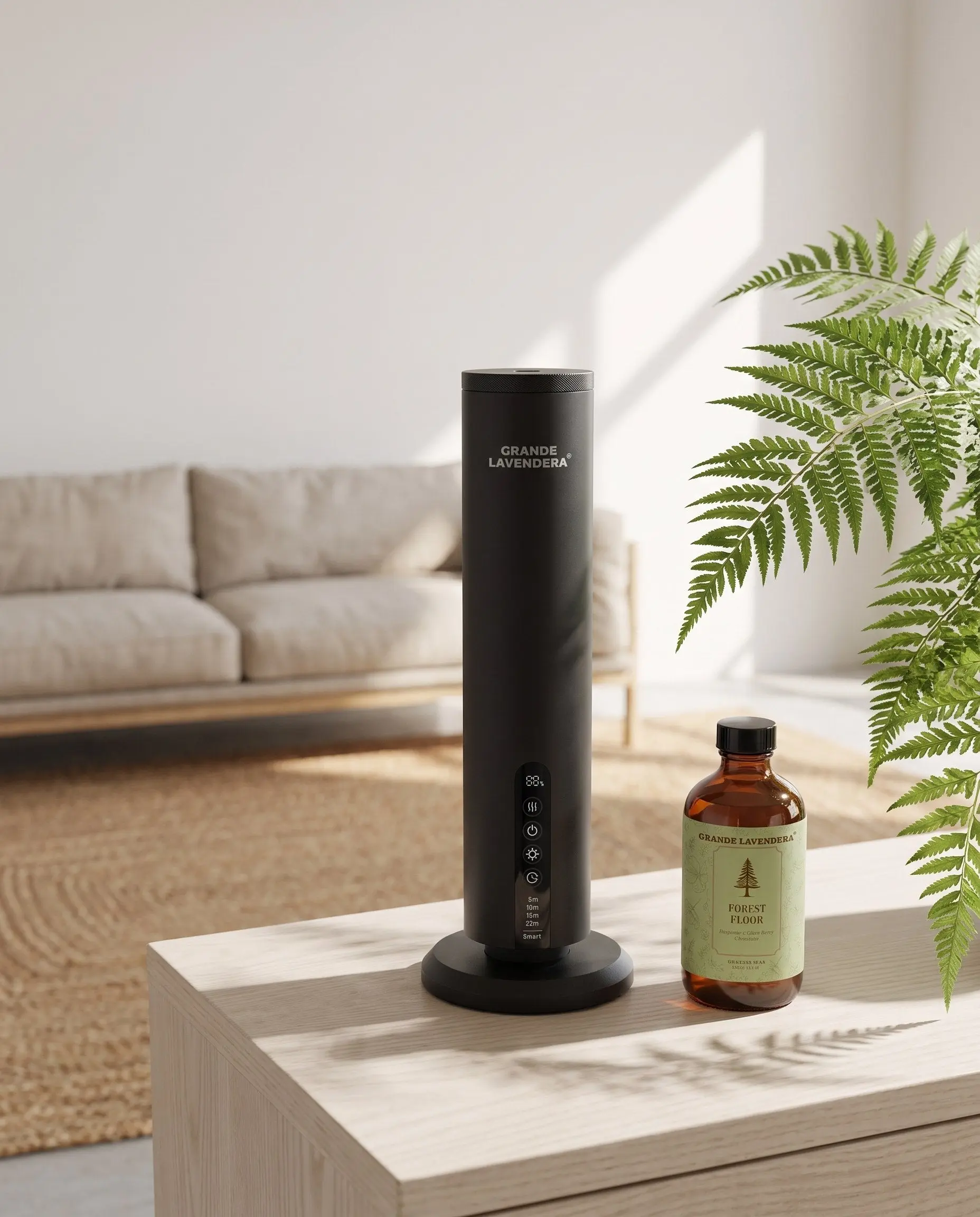 Grande Lavendera® Smart App Waterless Aroma Diffuser + 4 oz Diffuser Oil
