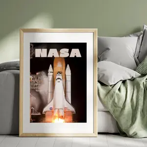 NASA Spacecraft Endeavour Poster, Home Decor