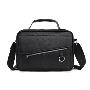 Christmas Sale Single Shoulder Bag Men's Business Zipper Crossbody Bag Men's Simple and Lightweight Black Horizontal New anjou mini zebra danios city baggu cloud carry curve zip brandy makeup Certified Hip Seat Baby Carrier gummy hair dried nvgt head  bea