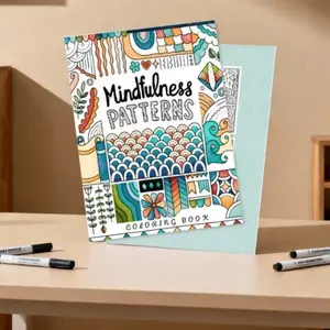 Mindfulness Patterns Coloring Book for Adults, Stress Relief and Focus, Easy Start, Achieve Calmness Through Repetitive Coloring