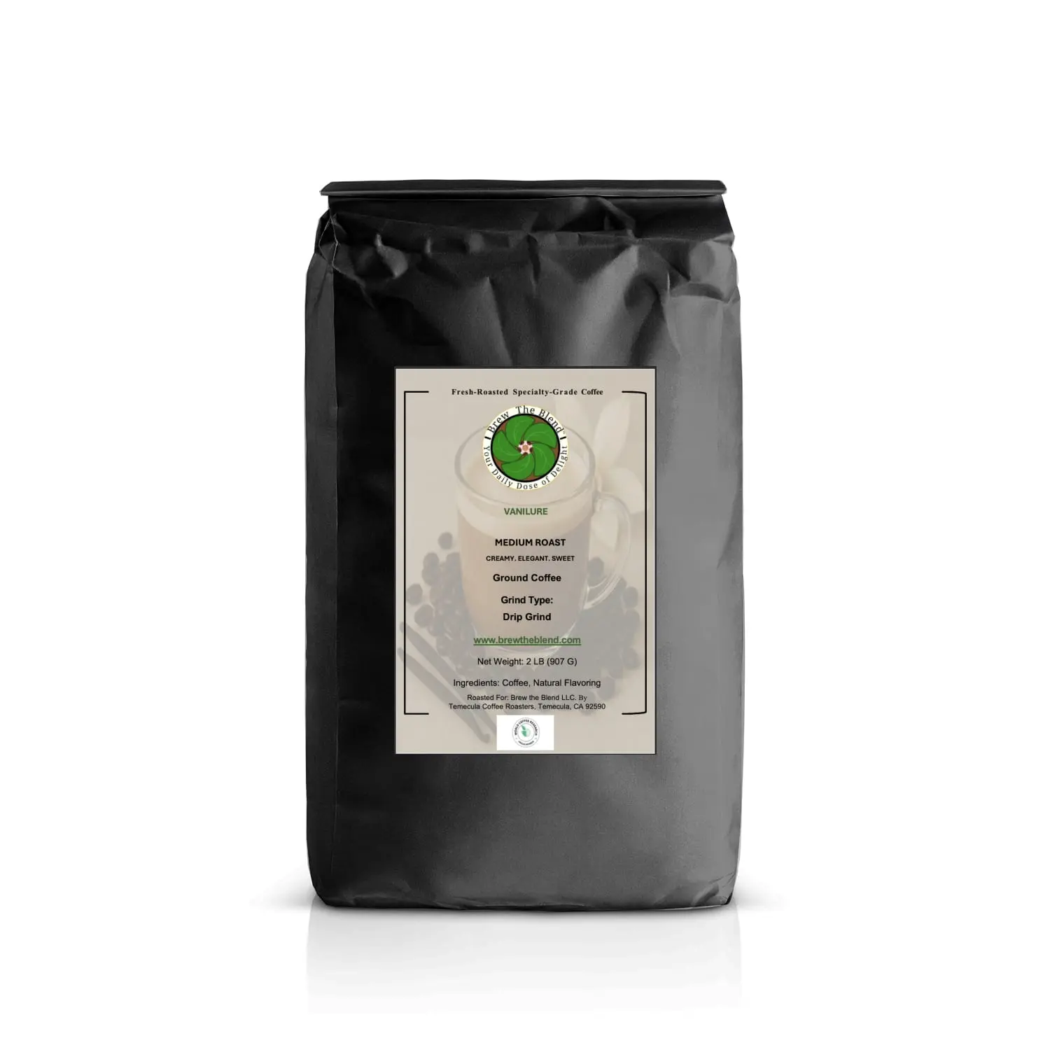 Vanilure Medium Roast Specialty-Grade Coffee with Natural Vanilla Essence Creamy Balanced Flavor Perfect for Morning Coffee Lovers