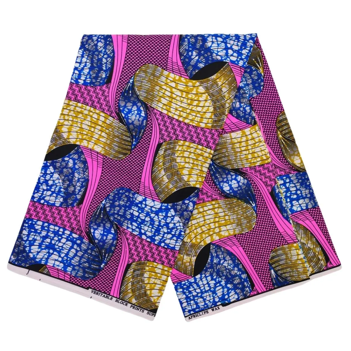 African Ethnic Wax Print Fabric, 1 Count Double Sided Printed Polyester Fabric, DIY Sewing Supplies for Home Decor, Clothes, Bag, Digital Printed Fabric