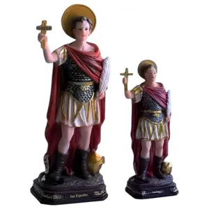 San Expedito 8"-12" Inches Tall Saint Expeditus Estatua Brand new Warrior and protector Religious Decor Expedite