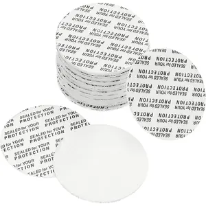 45mm/1.77" Foam Lid Liner, 150 Pack PS Foam Resistant Tamper Pressure Sensitive Seal for Bottle Cap Liners Seals