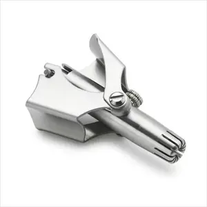 1 Set Portable Manual Nose Hair Trimmer & Brush, Nose Hair Shaving Tool, Nose Hair Remover, Nose Hair Cutter for Men and Women, Facial Hair Trimmer