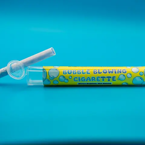 The Original Bubble Blowing Cigarette - For Stress Relief and Whimsy