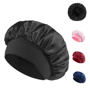 Silk Hair Bonnet for Sleeping Curly Natural Hair & Braids Night Cap for Women Gentle Care Reduces Frizz Keeps Hair Healthy Soft Satin