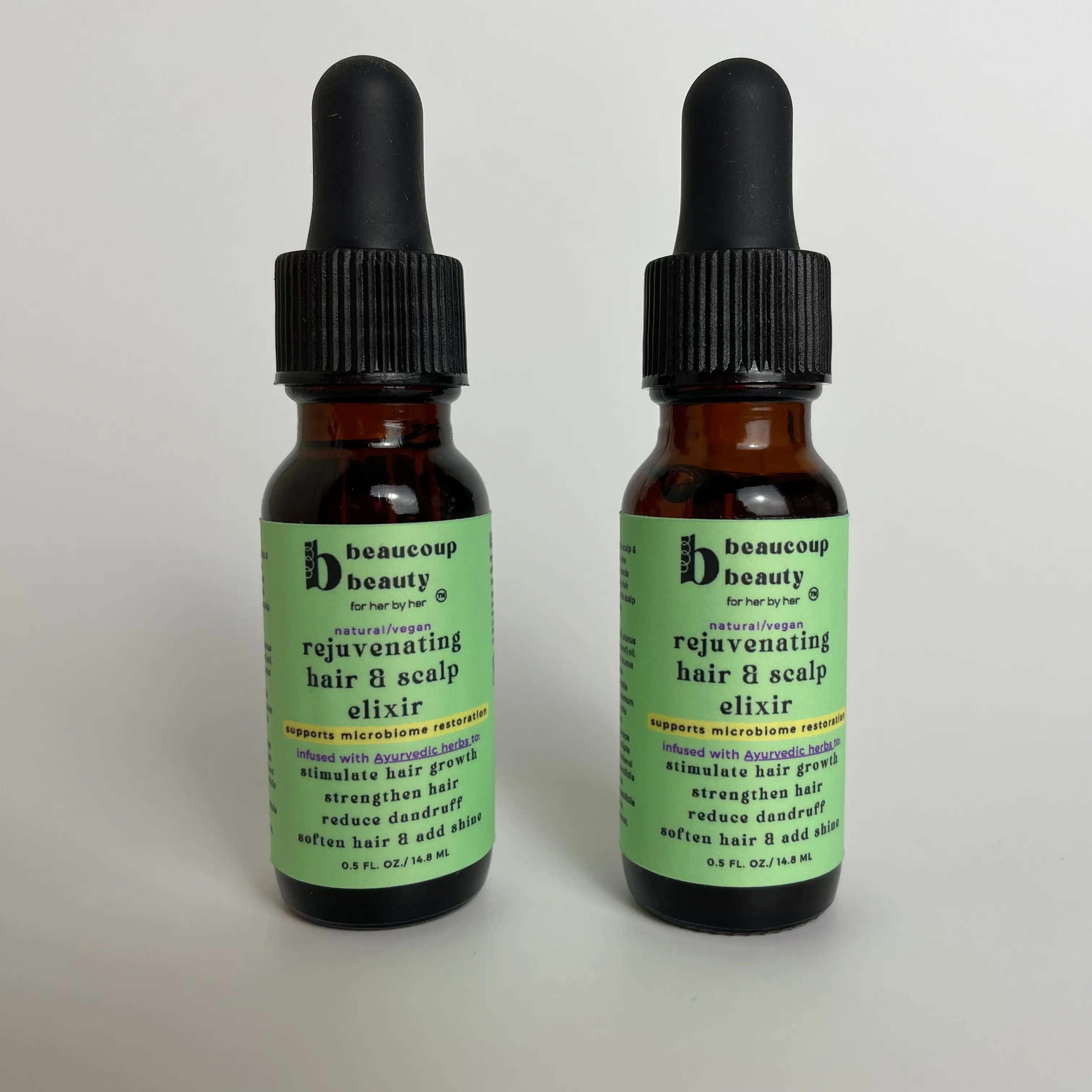 Beaucoup Beauty's Try & See Bundle: Natural Haircare, all-Natural, hair growth Oil, hair regrowth, microbiome-friendly, microbiome Haircare, alma Oil, rosemary Oil, tea tree Oil, aloe vera, hair growth, hair Oil for hair growth, Ayurveda, Ayurvedic herbs,