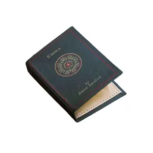 Emma Book Replica Wallet – Hardcover-Style Book Wallet for Light Carry, 4 Card Slots, Coin Pocket, Unique Gift for Book Lovers