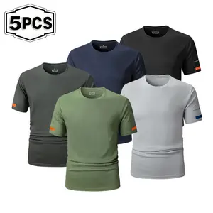 New quick-drying mesh men's summer Eurocode new short-sleeved short T sports room running fitness quick-drying short-sleeved outdoor men