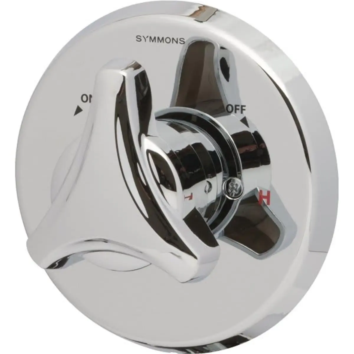 Symmons 9600-P-TRM Origins Single Handle Shower Valve with Chrome Trim Fixed Heads, 2.5 GPM Shower Faucets, Polished Chrome Finish for Bathroom Upgrade
