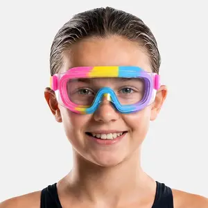AQUAFARI Kids Swim Goggles Ages 6–14, Wide View Anti-Fog Goggles with UV Protection & Soft Silicone Seal