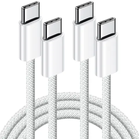 APFEN 2-Pack 10ft 60W Certified High-Power Nylon Braided Type C Fast Charging Cord, Durable Electronic Charger Adapter for iPhone, iPad Pro, Smartphone, Cellphone | 24/7 Customer Service, Phone Accessories