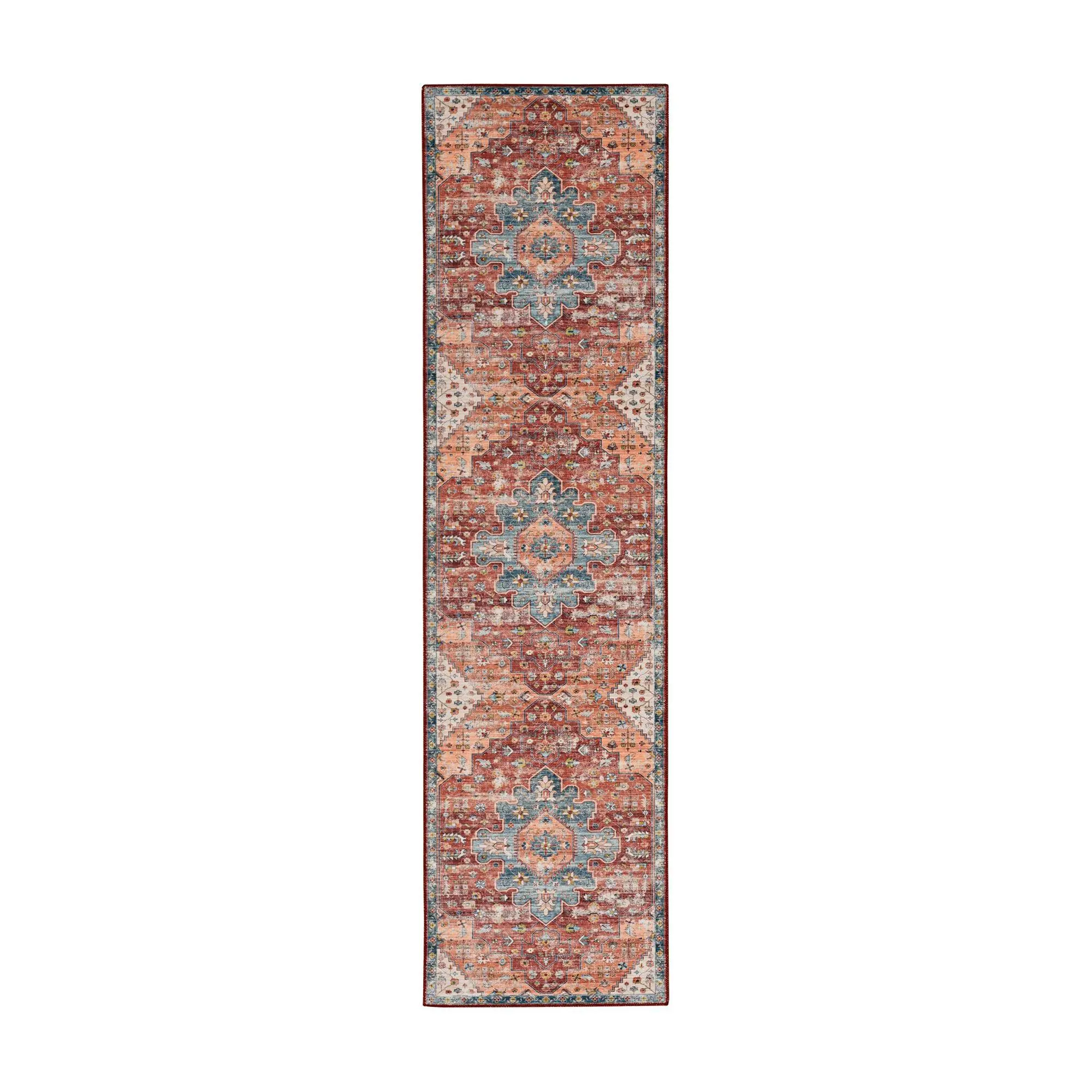 Linon Home Amias 2'x8' Washable Non-Slip Decorative Runner Rug