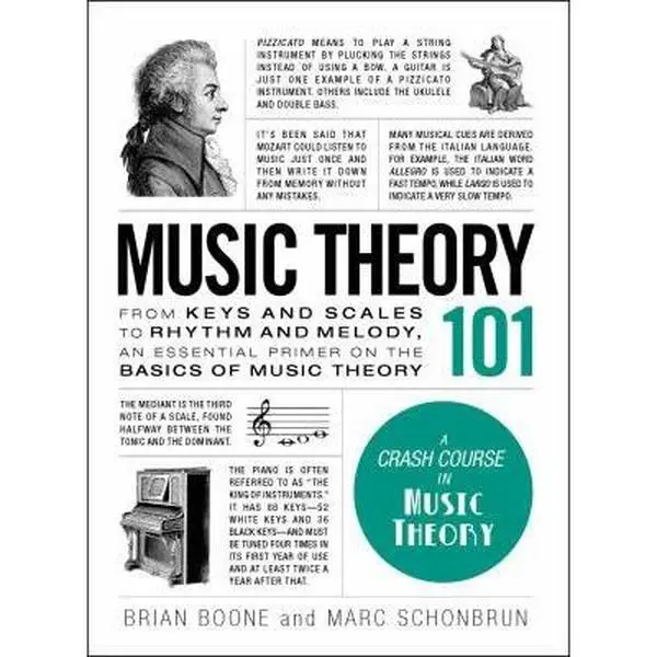 USED Book - Music Theory 101: From Keys and Scales to Rhythm and Melody, an Essential Primer on the Basics of Music Theory by Boone, Brian (Hardcover) - english