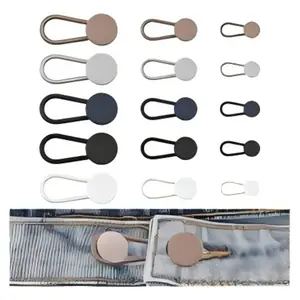 15-Piece Pants Waist Button Extender, Multi-Functional Secure Adjustable Elastic Lightweight Waist Extender, Pregnancy Special, Unisex, Jeans, Dresses, Travel Accessories