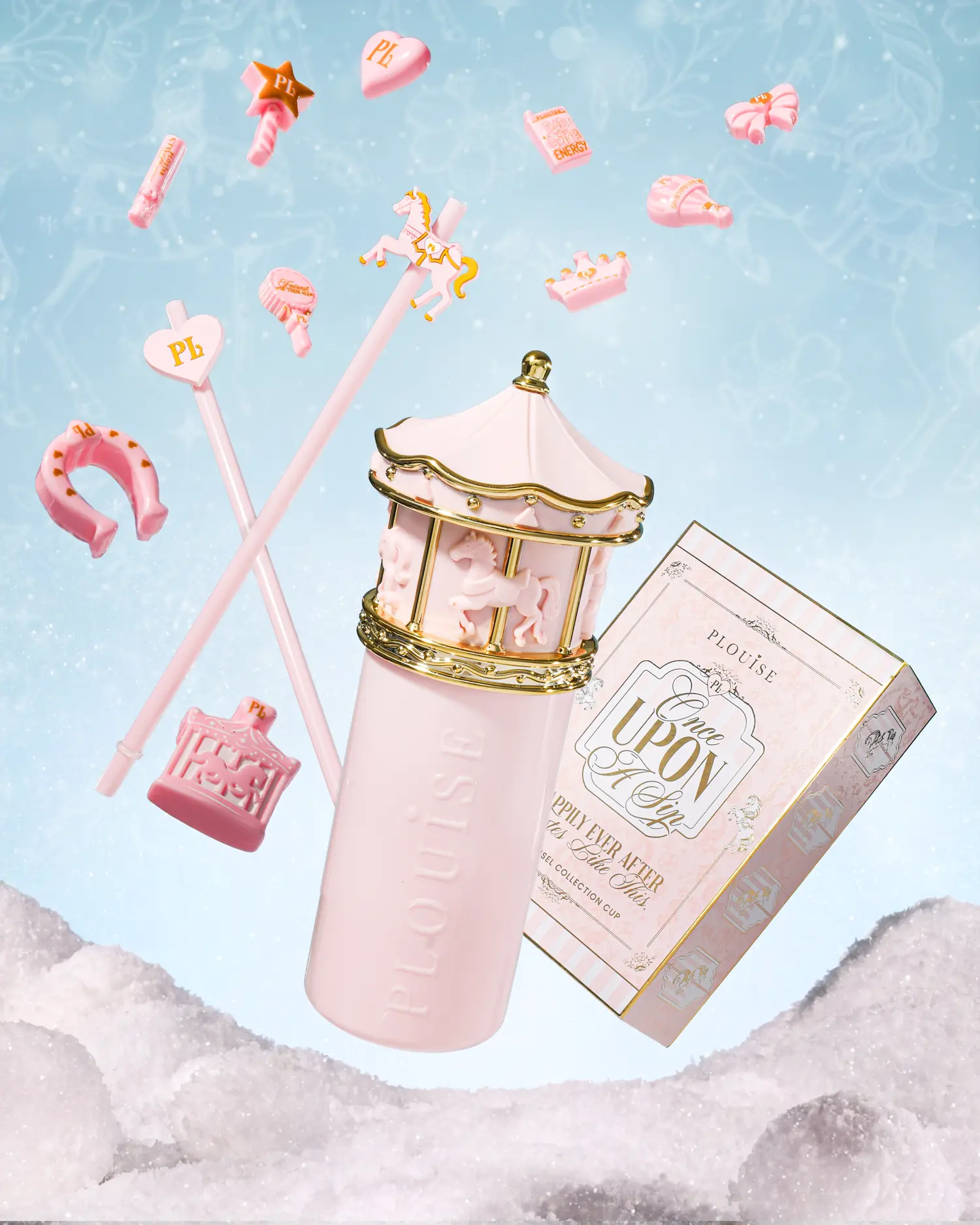 P.Louise Once Upon A Sip Carousel Cup Gift Set