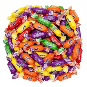 Fruit Chews Candy Assorted Fruity Soft Chewy Wrapped Candy Snack Mix