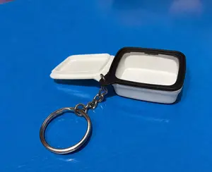 Llavero blanco Lunch box keychain