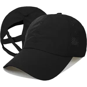Women's Crisscross Ponytail Baseball Cap – Quick-Dry Breathable Hat, Adjustable Sports Cap for Running, Hiking, Casual Wear,summerwins
