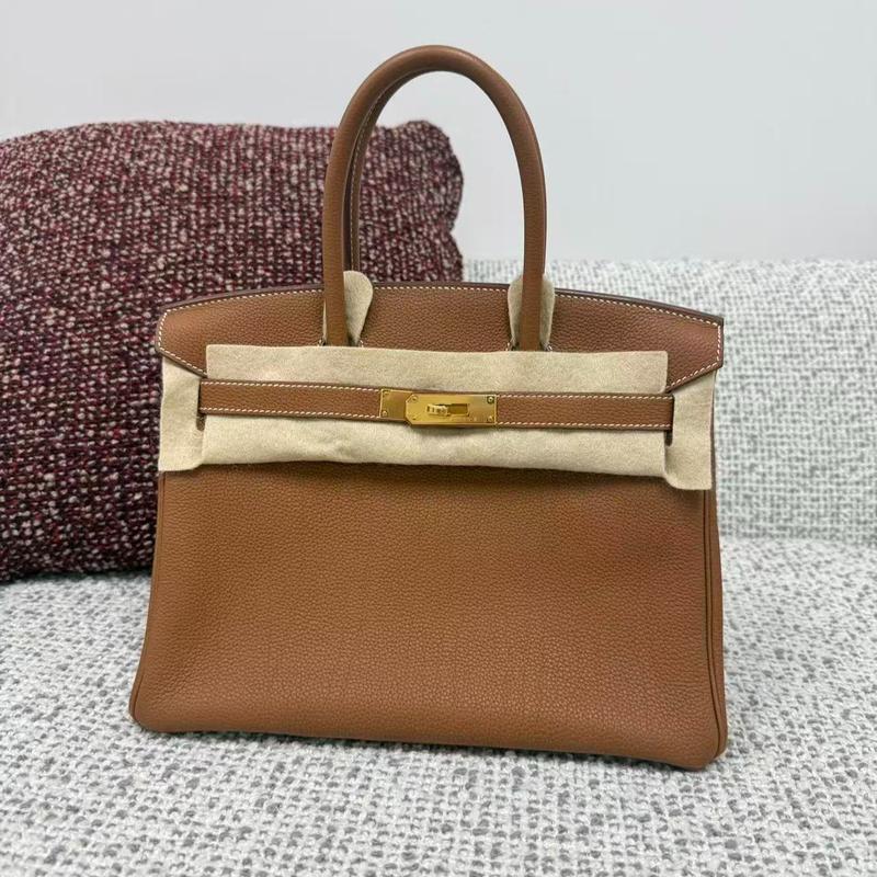 Pre-owned Hermes leather Tote Bags Birkin 30 in Gold Hardware Togo Remaining:12,000$ [Full price:22,000$] [2/2]