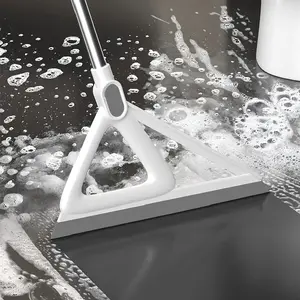 Silicone magic broom, pet hair removal broom, multifunctional scraper broom, suitable for floors, carpets, windows, pet hair, dog and cat hair cleaning tool, suitable for home use 2-in-1 Lightweight Squeegee