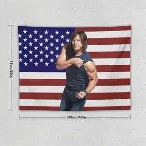 Daryl Funny Pink American Dixon Flag Tapestry Poster Bedroom Living Room Dormitory Wall Outdoor Garden Decor Aesthetic