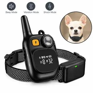 Dog Training Collar with Remote, 2000FT Waterproof Rechargeable E-Collar, Beep Vibration Shock Training Modes, Adjustable Dog Collar for Small Medium Large Dogs