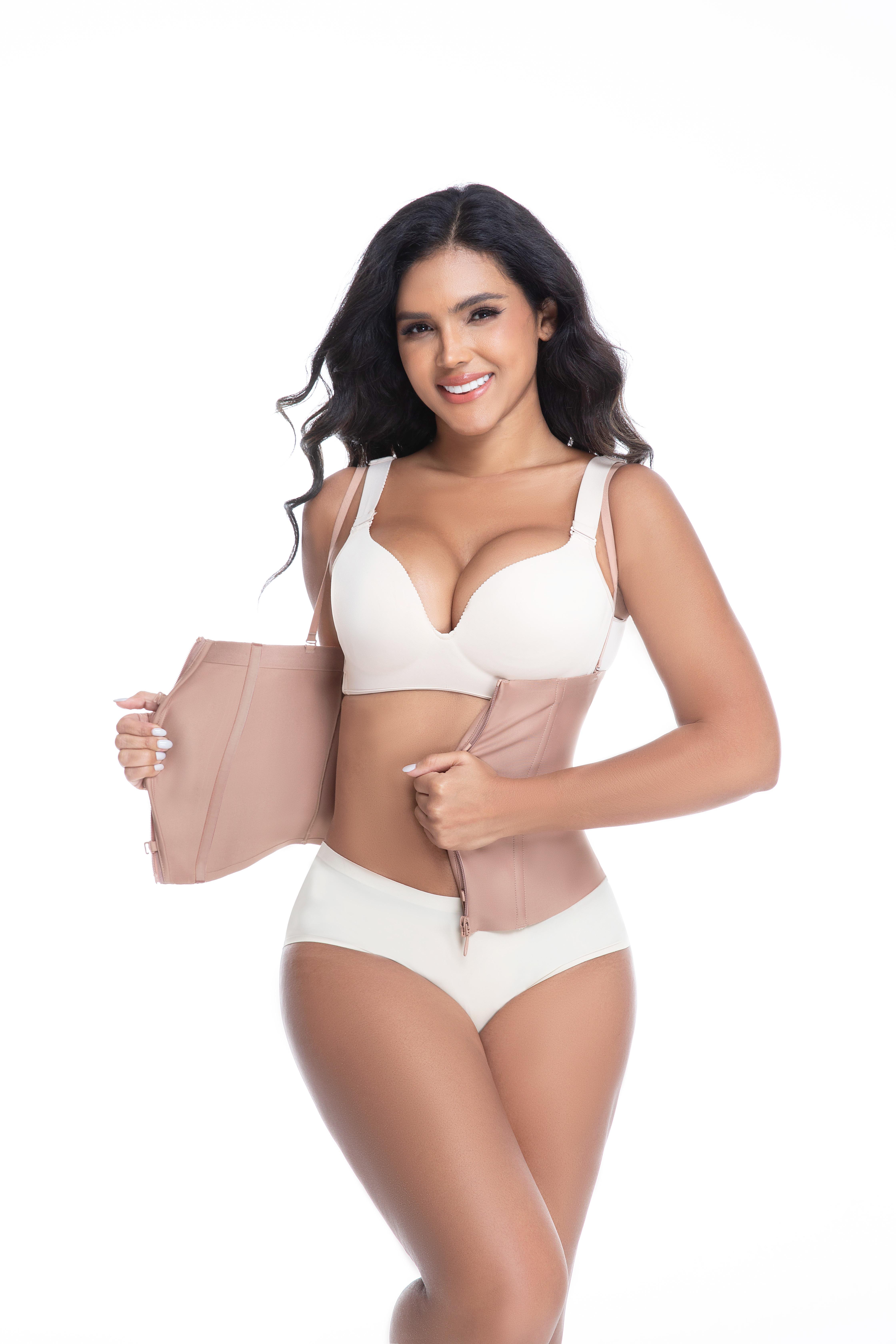 Waist Cincher Slimming Waist Corset Top 4 Steel Boned | Adjustable Strap Waist Shapewear faja trainer full body summer outfits