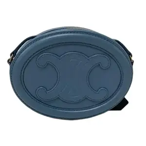 Pre-owned Celine Leather Crossbody Bags Blue Oval Crossbody Bag N26010691