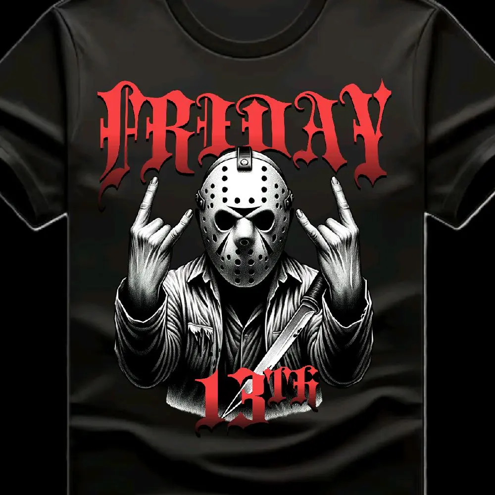 Friday 13th Jason DTF T-Shirt Transfer - Ready-to-Press DIY Craft Supply for Specialty DIY Projects, Crafts