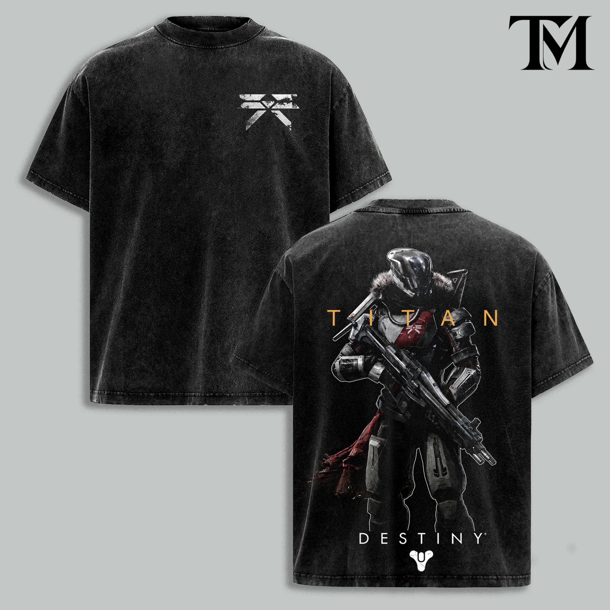 6 Design Destiny 2 Vintage Washed Graphic Tee, Oversized Cotton Unisex T-Shirt, Heavyweight Retro Gamer Streetwear Shirt, Sci Fi Guardian Inspired Apparel, Premium Gaming Fan Gift, Collectible Fantasy RPG Fashion, Soft Vintage Cotton Tee