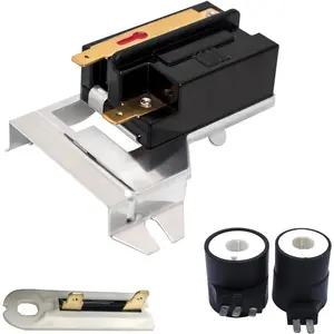 JESE 338906 Dryer Flame Sensor & 3392519 Thermal Fuse & 279834 Gas Valve Ignition Solenoid Coil Kit – Exact Fit For Ken.more Whirl.pool May.tag Dryers - Replaces 303377 WP338906 DC32-00008A