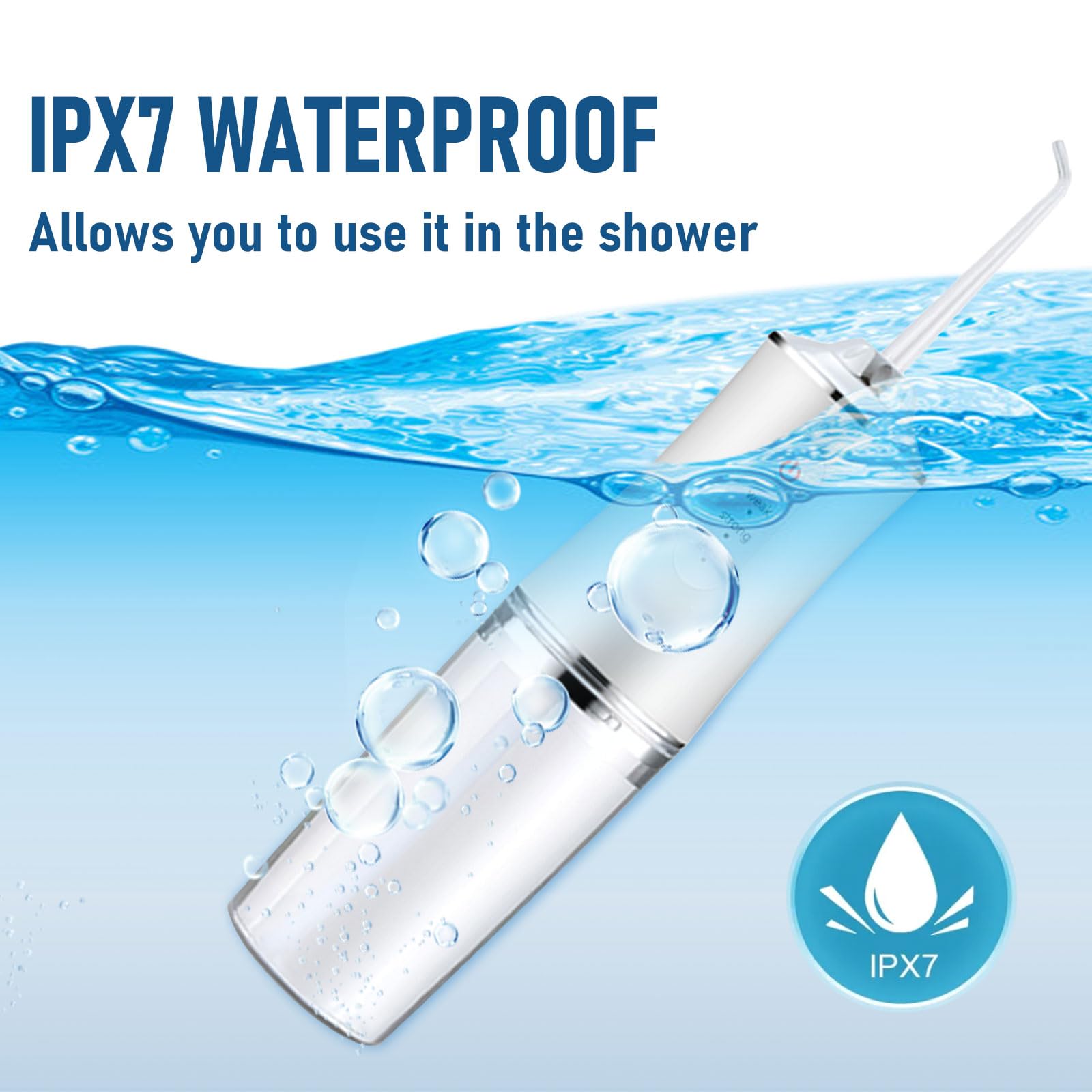 Electric Water Flosser Cordless for Teeth 3 Modes 4 Jet Tips Cleaning and Flossing Water Dental Portable Floss  Oral Water Flossed Rechargeable Tonsil Stone Travel Adults Birthday Gift