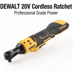 DEWALT DCF512 20V Max Cordless Electric Ratchet Wrench, 1/2 Inch Square Drive Design, 95N·m Max Torque And 0-300RPM Adjustable Speed, Variable Speed Trigger For Precise Operation In Vehicle Maintenance And Mechanical Fastening Work