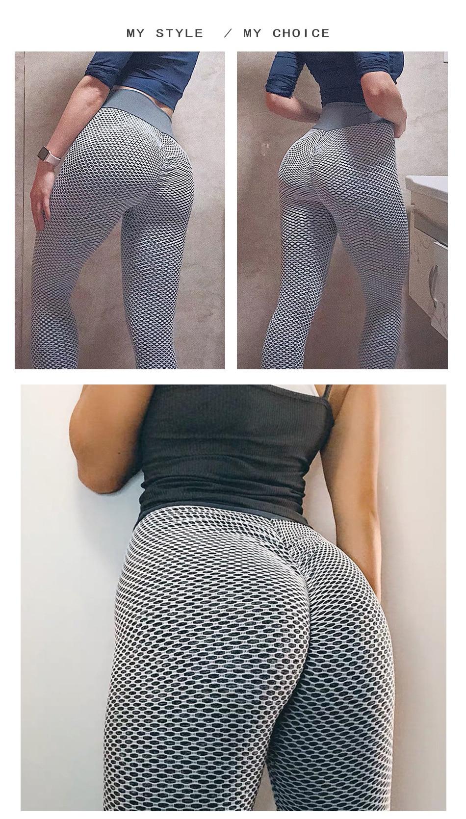 FlexFit Plaid Seamless High-Waist Leggings
