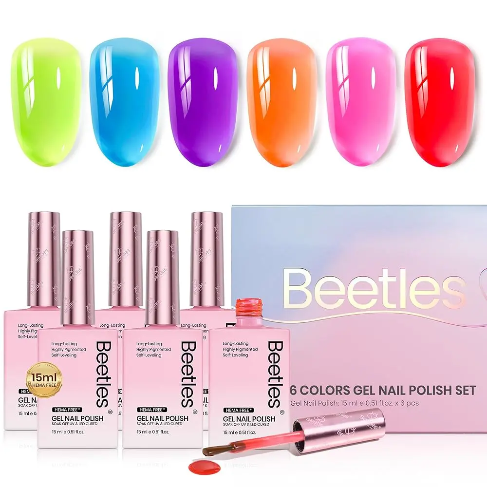 6*15ML Hema-free Neon Jelly