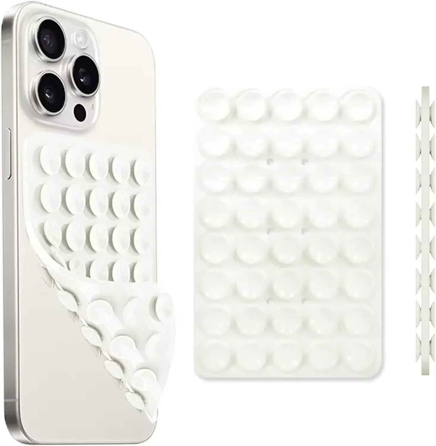 Silicone Suction Cup Smartphone Casing Cover, Double-Sided Detachable Stand Accessory for Hands-Free Use with Mobile Devices, Ideal for Selfies and Videos, Accessories, Phone Accessories