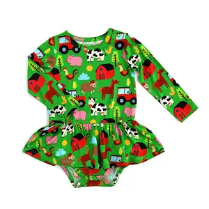 Tanner TUTU baby girl dress bamboo adorable dress Bamboo Comfortable Fit, Versatile Style, Perfect for Any Occasion
