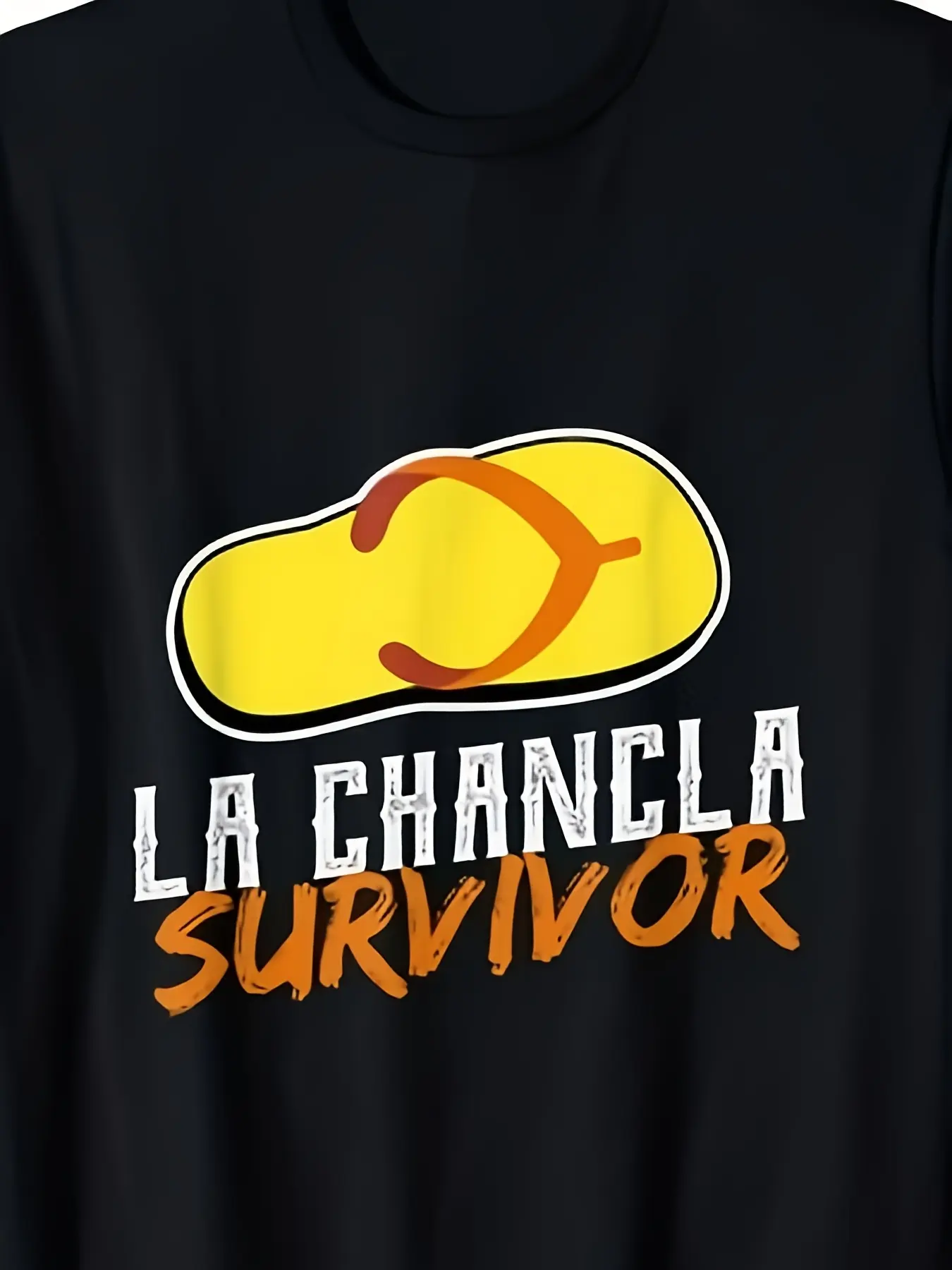 La Chancla Survivor Shirt, Funny Spanish Tee, Lati unisex soft cotton short sleeve t shirt, vintage graphic casual tee for men women teens, perfect birthday holiday gift for camping travel gym daily street  wear