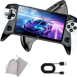 X9 Handheld Game Console, Portable Compact Retro Arcade Machine, 3500 Games, Rechargeable, 5.5 Inch HD Screen, Home & Travel, Wireless Controller